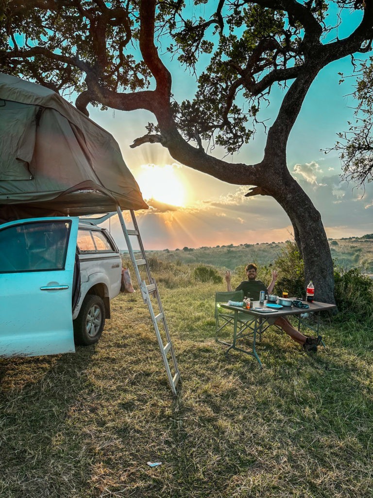 Camping at Sun River, a Public Campsite inside Masai Mara National Park