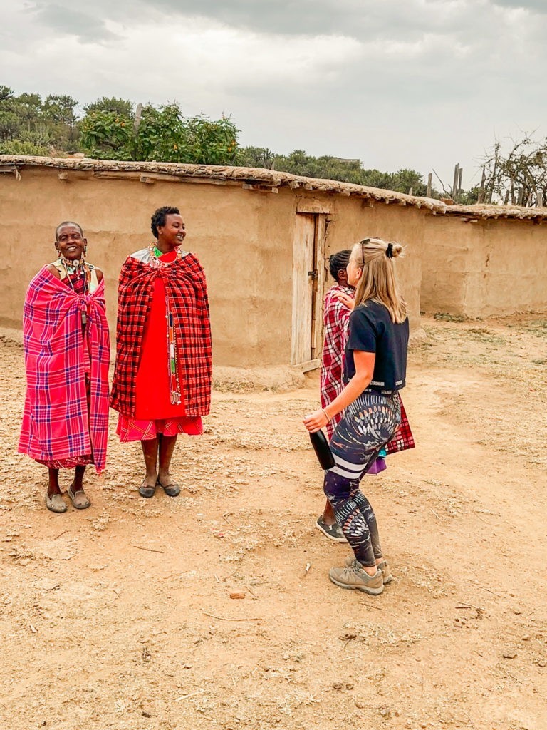 Experiencing Authentic Maasai Culture singing with Maasai women