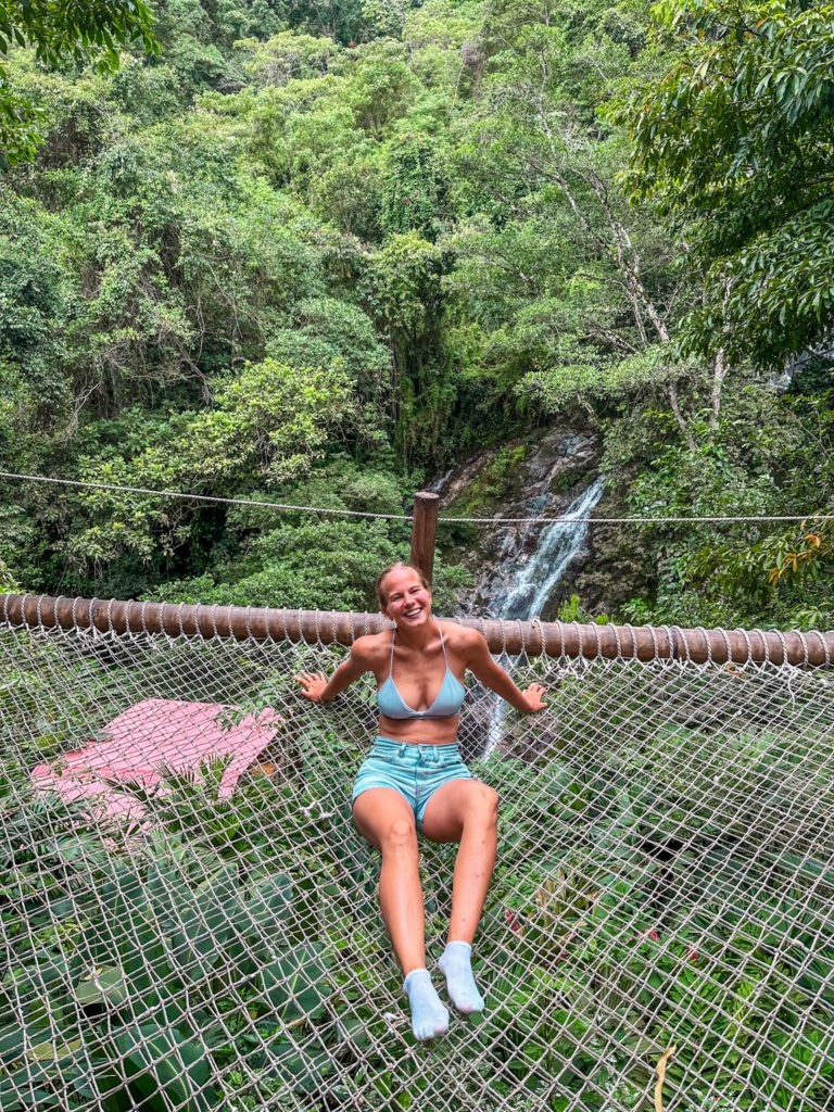 Best Things to do in Minca - Relaxing in Nets at Marika Waterfall