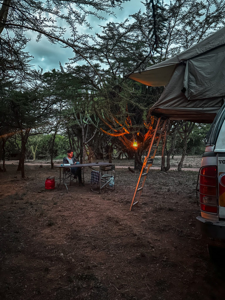 Camping in Maji Moto Maasai Cultural Camp