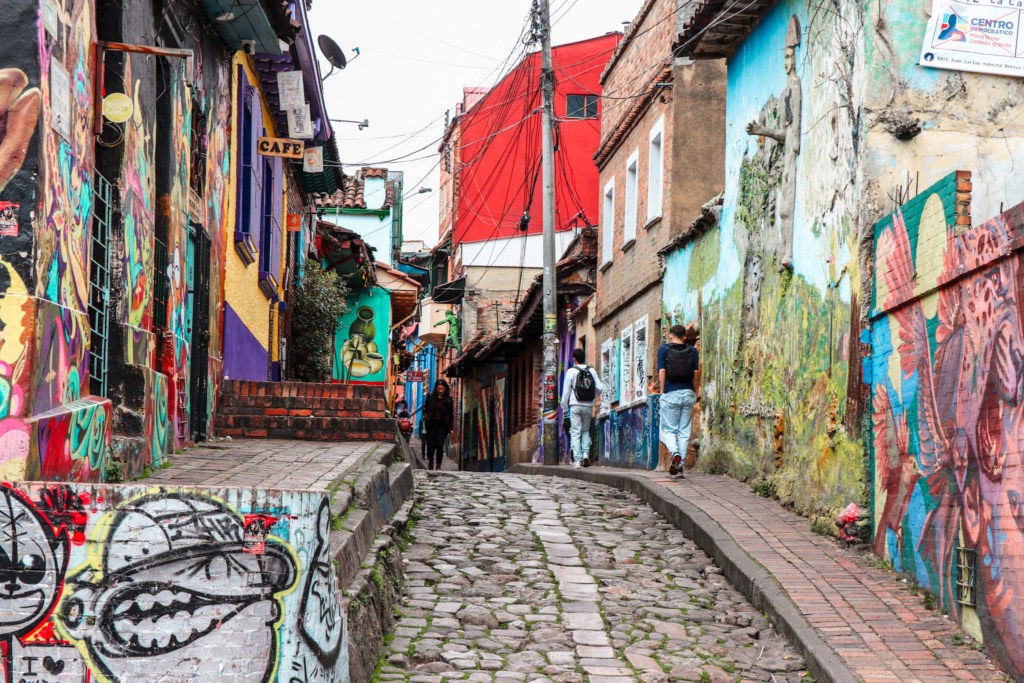 Best things to do in Bogota, Colombia: Wander around in La Calanderia and enjoy street art