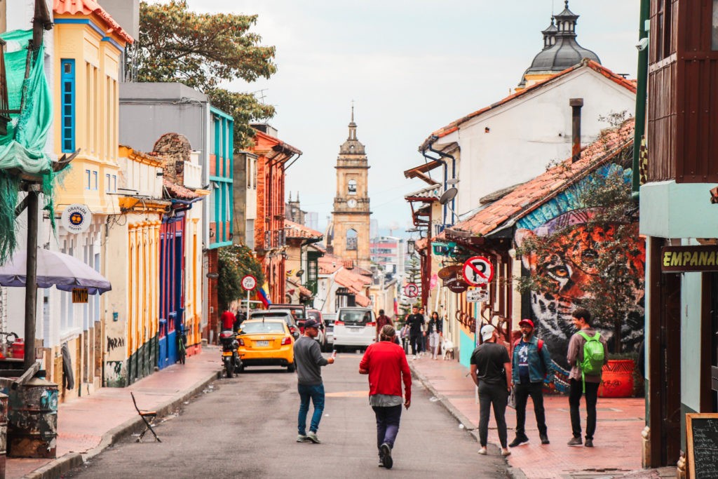 Best things to do in Bogota, Colombia: Wander around in La Calanderia with beautiful colonial architecture