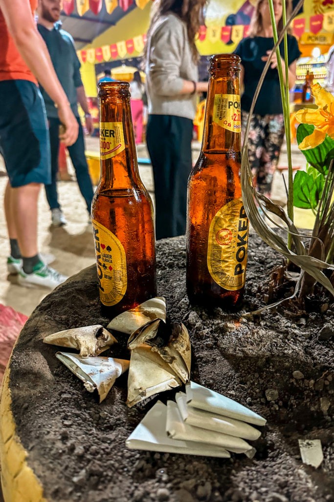Best Things To Do in Salento - Playing Tejo in Salento, Colombia - Two bottles of beer and exploded tejo packs