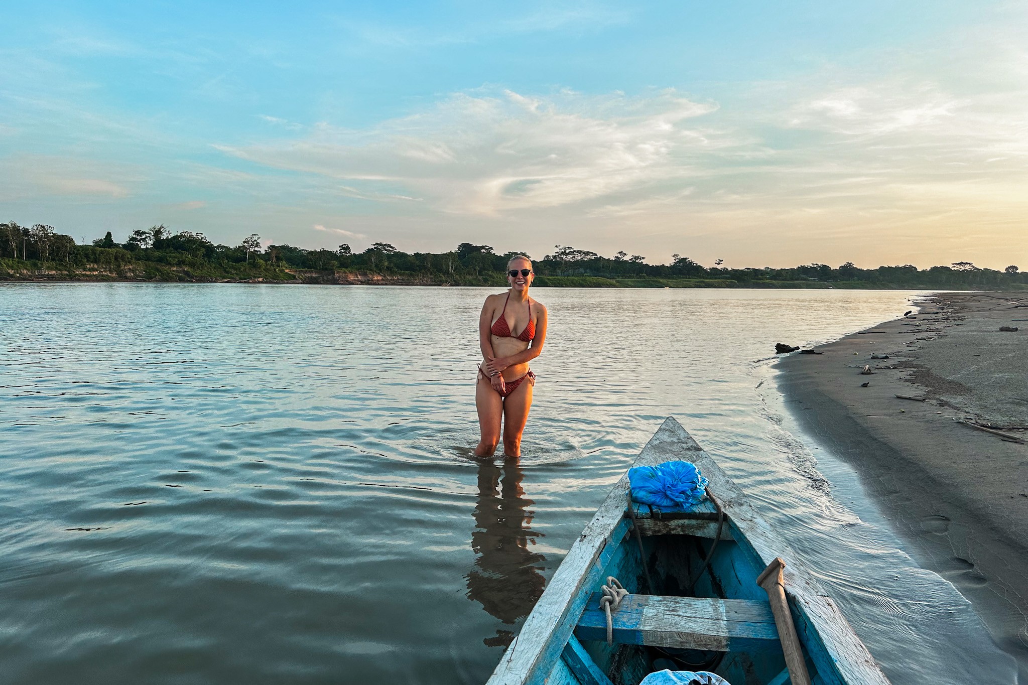 Amazon Rainforest in Peru - Sunset