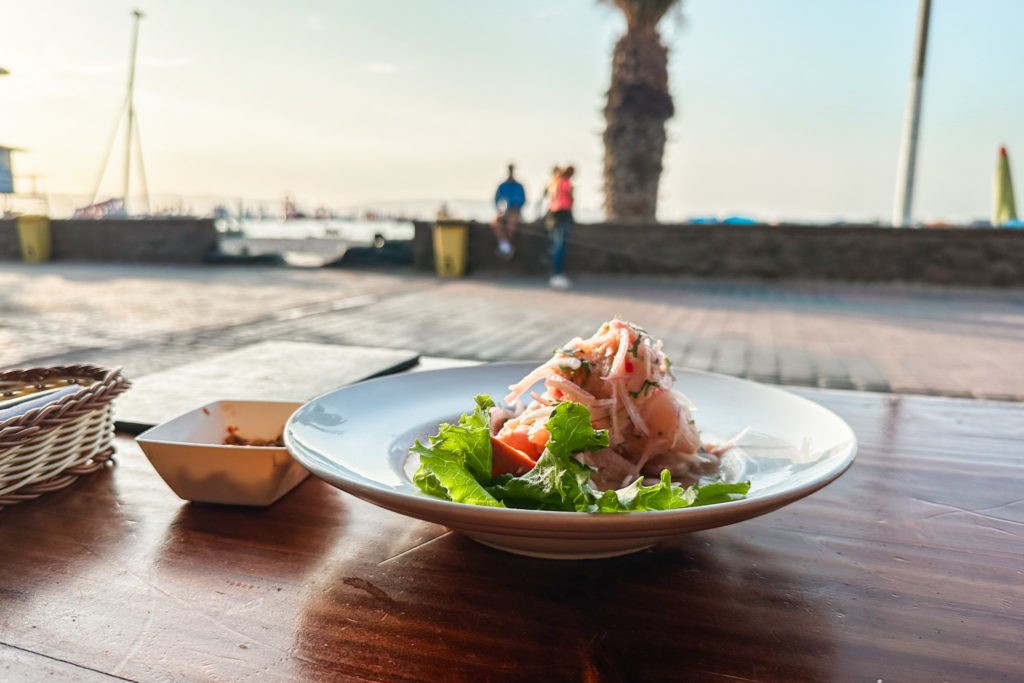 Best things to do in Paracas - eat cheviche