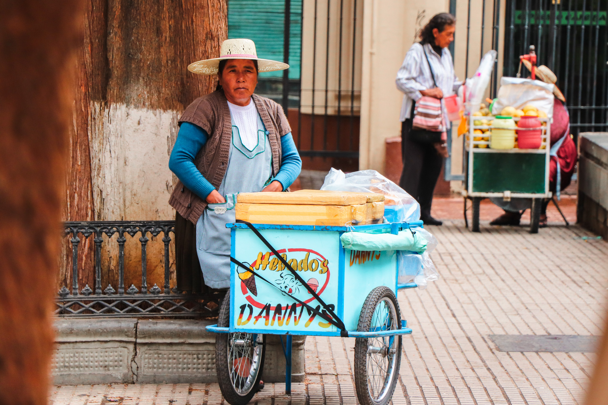 Best Things to Do in Cochabamba, Bolivia: Cholita selling ice cream on the street