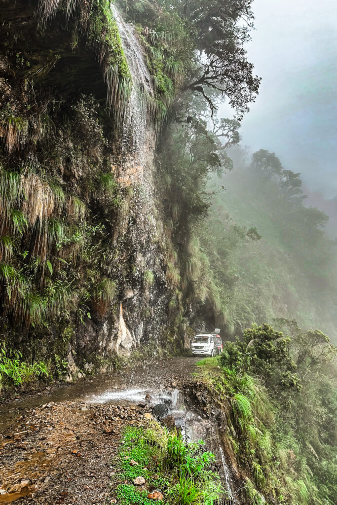 Mountain Biking Death Road in Bolivia: The narrow mountain road was once the deadliest in the world