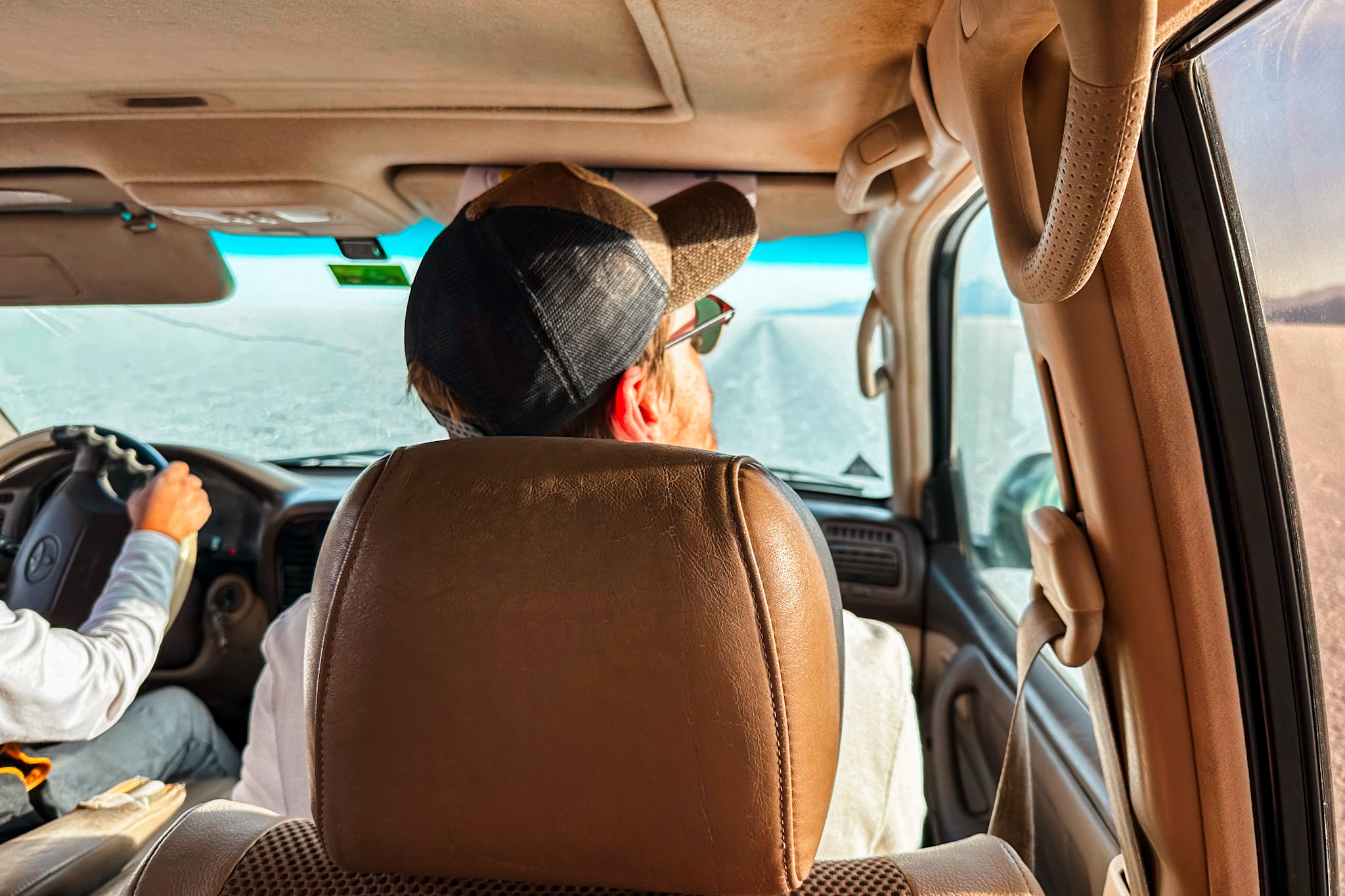 Uyuni Travel Guide: Driving a car across the vast Uyuni Salt Flat