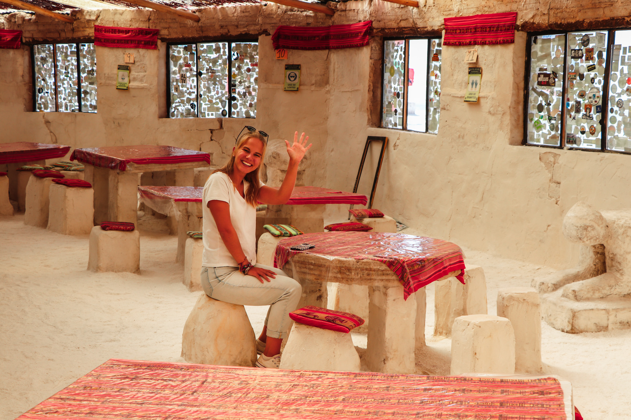 Uyuni Travel Guide: In the hotels in Salar de Uyuni everything is made out of salt blocks - walls, tables and even beds