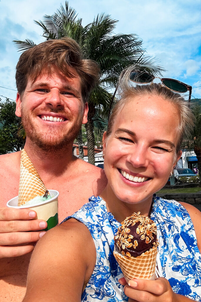 Ilhabela Travel Guide: Enjoying an ice cream